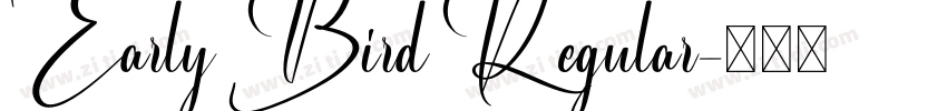 Early Bird Regular字体转换